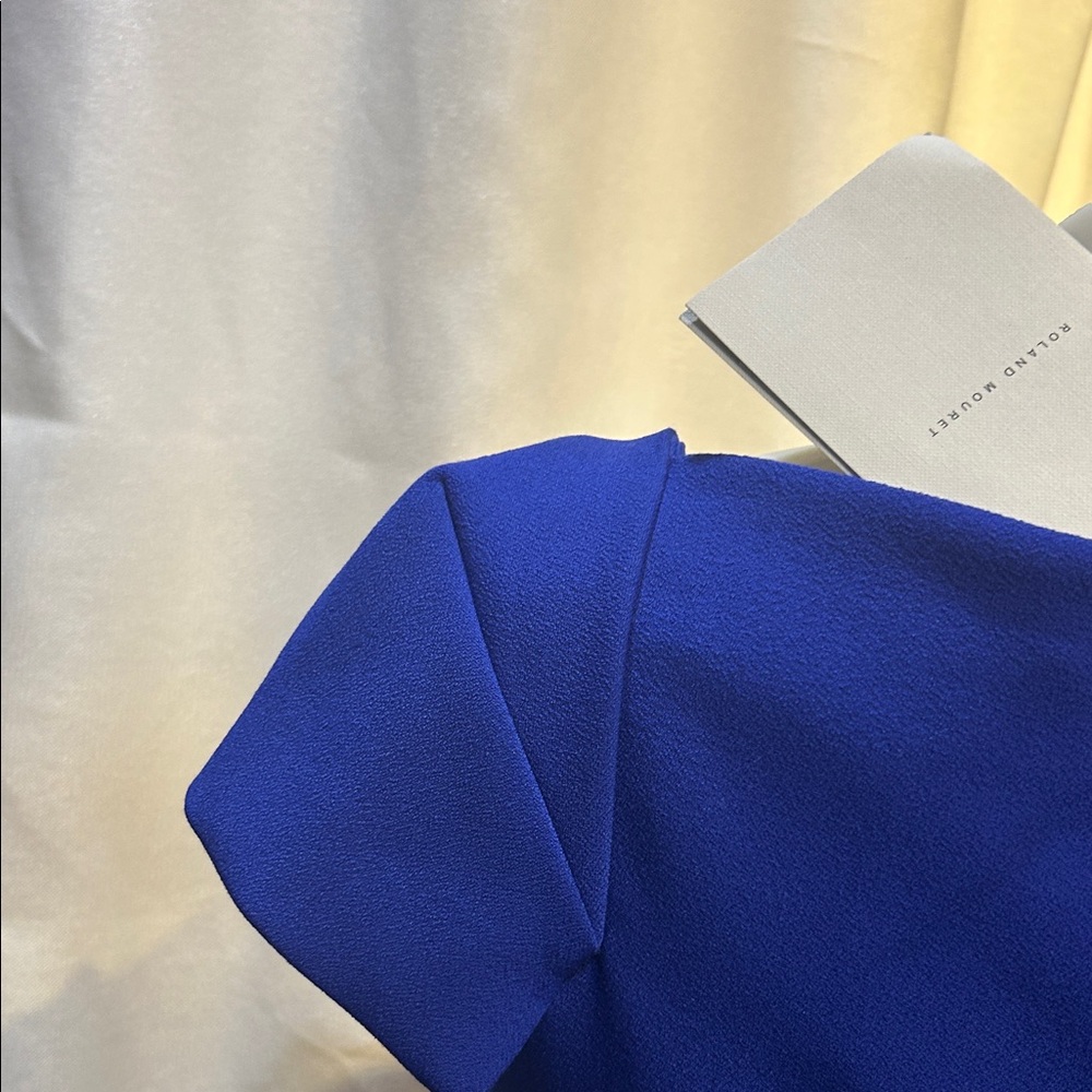 Roland Mouret Royal Blue Asymmetrical Dress - Picture 4 of 16
